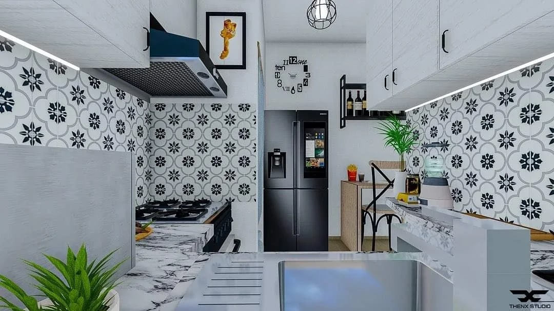 Cozinha após a reabilitação